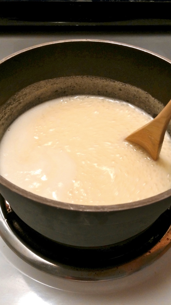 let the cream come all the way to a boil, but keep your eye on it so it doesn't boil over